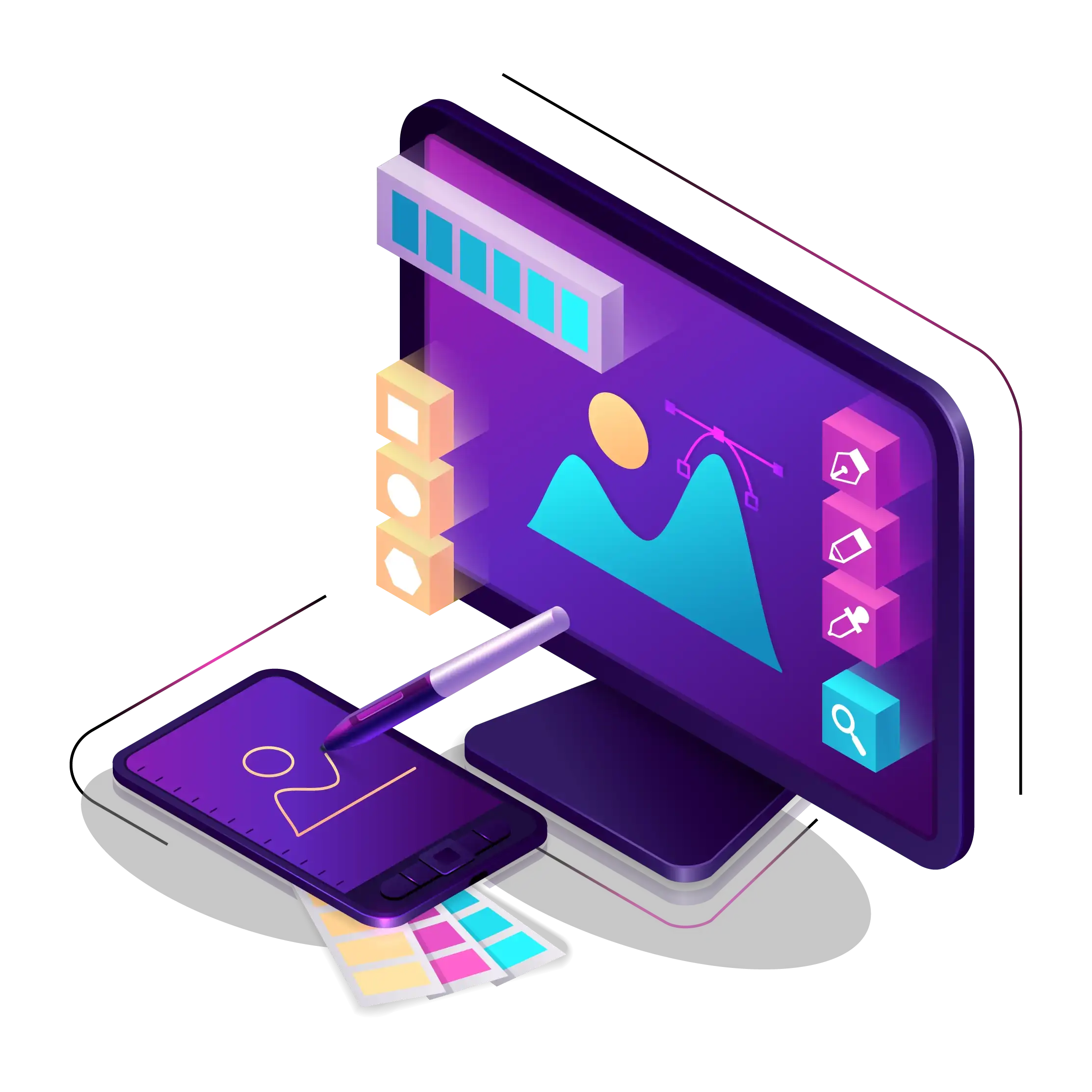 Custom graphic design and motion graphics for brand engagement – WolfNova